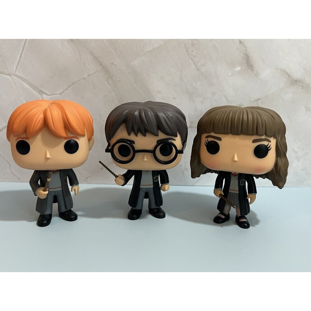 Lot Of 3 Harry Potter Funko Pops No Box Harry Hermione Ron